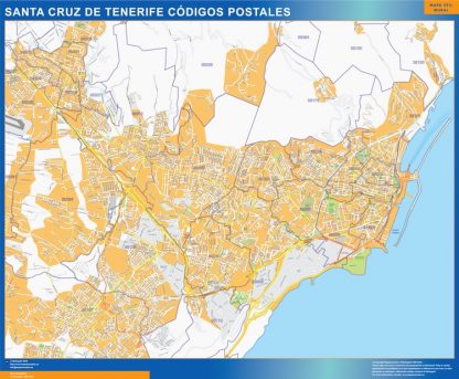 Postleitzahlen Santa Cruz de Tenerife Karte